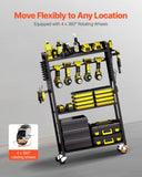VEVOR 4-tier Tool Organizer Cart, 150 lbs Load Capacity, Floor Stand Rolling Drill Holder and V952-DDGJSNCBDPC4IWEAQV0