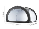 Bike Storage Tent, 4 to 5 Bikes, Outdoor Spacious Bike Storage Tent with Ventilated Window, V952-SXZXCP5675FTAJLWBV0