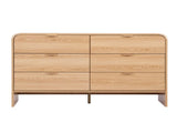 Artiss 6 Chest of Drawers Dresser Cabinet Pine FUR-Z-CDR-05-6D-WD-AB
