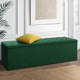 Artiss Storage Ottoman Blanket Box 140cm Velvet Green OTM-L140-VEL-GN-AB