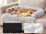 Plush Dog Bed Dog Bed With Bolster Comfortable Dog Bed Large Dog Bed Small Dog V1107-136-30136