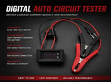 Car Battery Drain Tester, Automotive Parasitic Leakage Detector Tool with Voltage Current Display, V1192-AZ-W-22193