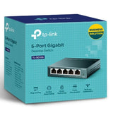 TP-Link TL-SG105 5port Switch Desktop,Gigabit,Steel Case, 5-Port 10/100/1000Mbps RJ45 Supporting V1202-V2-NWTL-SG105