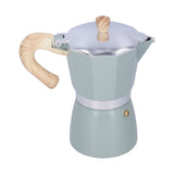 300ML Coffee Pot Moka Maker Coffee Kettle for Gas Stove Ethanol Stove Electrothermal FurnaceCyan V1294-YM0901-3118210170214