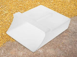 White Plastic Dustpan with Ergonomic Handle, Multi-Purpose Use for Storage, Gardening, and V1370-AZ4-20079