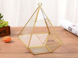 Geometric Transparent Glass Flower Room Glass Ring Box Wedding Ring Jewelry Box Home Decor V1294-YM0717-10123683