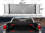 Cargo Net for Pickup Truck Bed with 4 Metal Carabiner Buckles, Truck Bed Cargo Organizer Storage V1237-ZY00B09KC44MY6