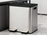 Toque 60L Pedal Bin Kitchen Waste Can Recycling Dustbin KT1028-AU
