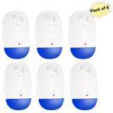 Pack of 6 Electronic Pest Repeller Non-toxic Plug In Repellent for Mice Mosquito Ants Spiders V1294-YM0901-H18344-6EU