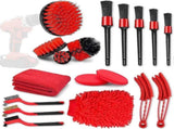 18pcs Car Cleaning Brush Kit, Auto Detailing & Drill Brushes V1263-JX-5332