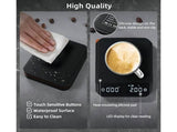 Coffee Scale with Timer 2000g/0.1g Rechargeable Espresso Scale Portable Digital Kitchen Scale with 3 V1263-JX-2435