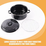 Enameled Roasting Pan for Holiday Meals, Baking Dish, 1 Pack for Oven Cooking V1366-AZ2-W-15766
