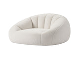 Artiss Single Small Boneless Couch Comfy Bean Bag for Living Room Faux Fur White SBED-M-FA-1S-BG