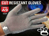 cut-resistant stainless steel chainmail industrial hand protection, adjustable safety V1102-108-85277-SLR-L-24CM
