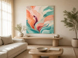 Tidal Bloom Stretched Canvas Wall Art - Portrait - 60W x 120H cm V767-PP-TB-60120-ST