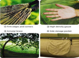 Camping Hammock with Mosquito Net, Portable Hammock with Net, 1 & 2Persons Outdoor Swing Hammock, V1366-AZ2-W-02382
