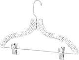 Clothes with Clips Plastic Set of 12 Pack Heavy Duty Dresses, T-Shirts Shirt Suit V1258-DP02-WO-54