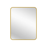 Gold Metal Rectangle Mirror - Small 80cm x 100cm V292-MIRR-MTL066