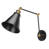 Wall Sconce E27 Vintage Industrial Metal Wall Lamp Arm Adjustable Bedside Reading Light AC85265V V1294-YM0901-3119210015811