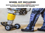 BAUMR-AG 77KG 285 x 345mm Tamping Rammer, 10kN 6.5hp, w/ Transport Wheel Kit, Compactor for Soil V219-COMRMRBMW7CA