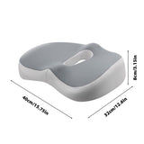 Seat Cushion, Memory Foam Sitting Pillow for Office Chair, Car Seat, Airplane, Bleacher, Sciatica & V1370-AZ4-08648