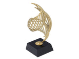 Metal Abstract Decorative Sculpture with Base Modern Luxury Metal Abstract Art Home Decor Statue for V1294-YM0901-3115240064611