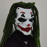 Joker Clown Costume Mask with Braids V728-LP601101371511001