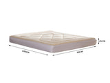 DreamZ Mattress Topper 100% Wool Underlay Single MT1003-WOOL-S-WH