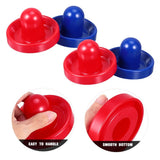 Air Hockey Paddle and Puck Set with Durable Plastic Build and Thick Lint Pad for Smooth Table V1369-AZ3-W-16918