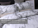 Gray Marbled Como Serenity Quilt / Doona / Duvet Cover set V745-AQ081487E3