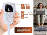 Electric Heated Foot Warmers for Men and Women 16"x16" Double Layer with 6 Temperature & 4 Timer V1107-742-97468-DKG
