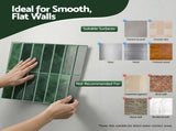 Artiss 3D Peel and Stick Wall Tiles Self Adhesive LinearGrid Backsplash 10 Sheets, Green PST-546-GN