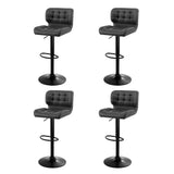 Artiss 4x Bar Stools Gas Lift Leather Padded Grey BA-TW-4059-CB-GYX4