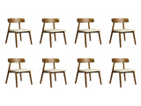 Levede 8x Dining Chairs Kitchen Chair CH1113-2-WAX4