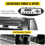 5 In1 12" X 15" Heat Transfer Press 28 Inch Vinyl Cutter Machine Kit Software V952-FM1151+KZJ-720001V3