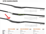 Satori EVO 35 Large - 355mm Rise Handlebar - Black MTB Trekking Universal 780mm Long V382-SATORIEVO35LARGE