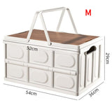 Size M - Multifunctional Folding Camping Storage Box, Car Trunk Organizer, Picnic Storage Bin with V1265-AU-495-L