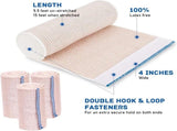 Premium compression bandages Pack of 6 elastic bandages - self-adhesive - for injuries to wrists, V1259-DP01-BO-198