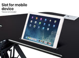 Fortia Corner Desk Riser 110cm Wide Adjustable Sit to Stand for Dual Monitor, Keyboard, Laptop, V219-FURDTDFORACX1