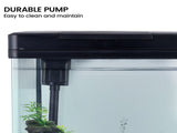 21L Complete Aquarium Kit With Bio Filter System LED Kit Curved Design MS-320