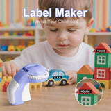 Embossing Label Maker Machine with Tapes Retro Embossed Label Maker Old Embosser Labeler with 3 V1366-AZ2-W-14340