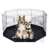 Dog Playpen, 8 Pcs 30"H x 24"W Panels Foldable Metal Pet Exercise, Dog Fence Indoor and Outdoor V952-XSYDCWWLXTSD48O5RV0