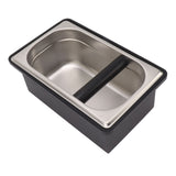 Coffee Knock Box Rubber Coffee Box with Removable Stainless Steel Ground Container for Cafe Bar L V1294-YM0703-3118230088812