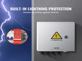 PV Combiner Box, 4 String, Solar Combiner Box with 15A Rated Current Fuse 63A Circuit Breaker V952-GFHLX4HL15ATMYRICY3
