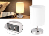 Desk Lamp Shade with USB Charging Ports for Study Bedroom Living Room Bedside Lighting V1294-YM0901-3119200145611