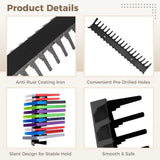8PCS Video Game Case Wall Rack, 18-Slot Game Disc Storage Wall Mount, Wall Organizer Compatible with V1369-AZ3-W-08725