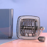 Manual Ice Crusher Hand Crank Portable Snow Cone Maker for Shaved Ice Stainless Steel Blade for V1366-AZ2-W-13046