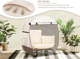 Patio Egg Chair Cover, Waterproof 420D Oxford Windproof Dustproof Cover with Zipper for Outdoor V1237-ZY-924-272