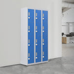 12-Door Locker for Office Gym Shed School Home Storage - 3-Digit Combination Lock V63-838991