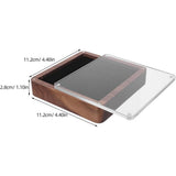 Single Medal Display Storage Box, Wooden Acrylic Rectangular Case V1192-AZ-W-21448